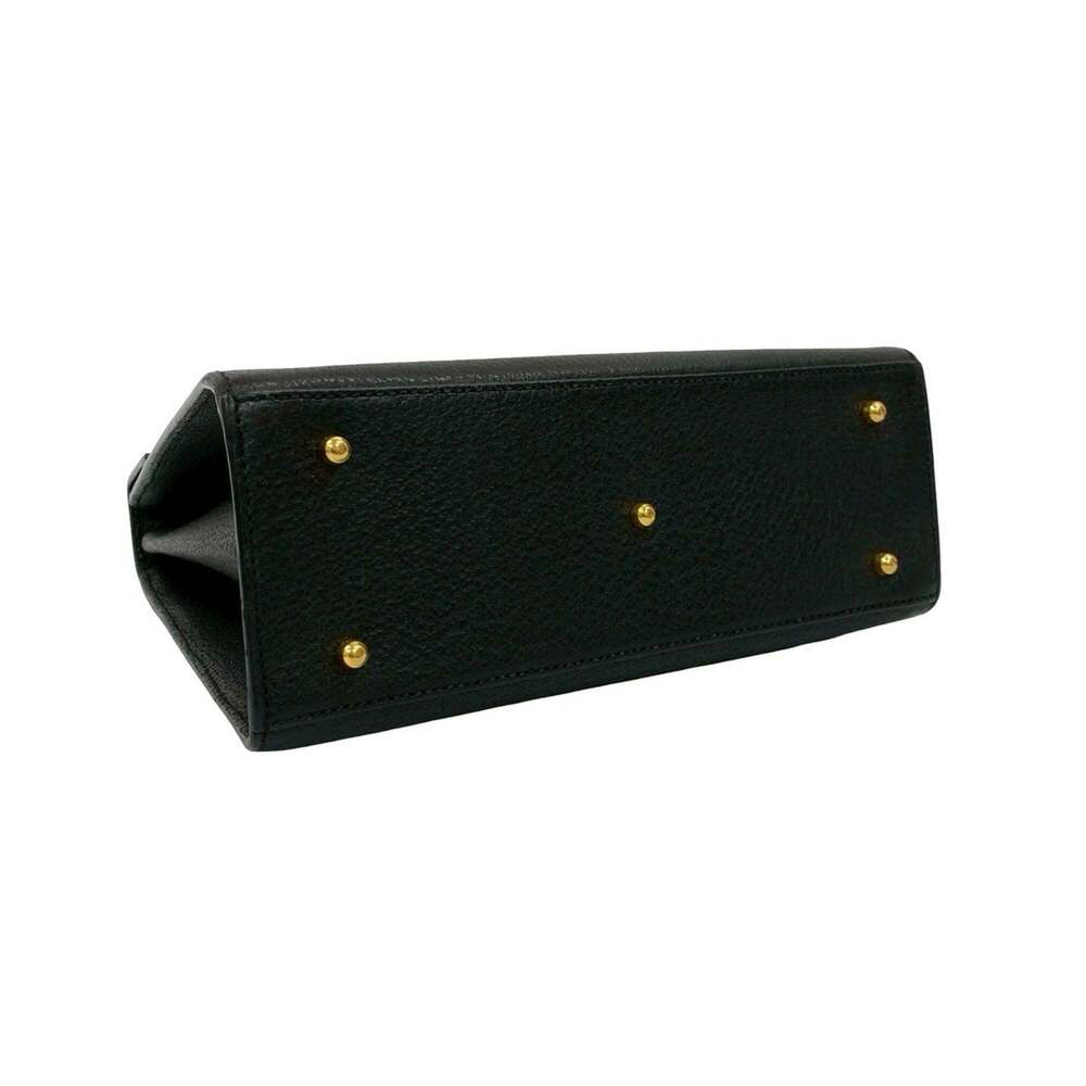 GUCCI Authentic Black Leather Shoulder Bag - Picture 7 of 10